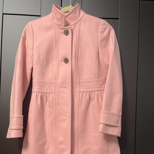 Jcrew Factory pink coat. Size 0P